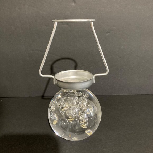 Vintage Lucite Acrylic Bubble Orb Tea Light Candle Holder - Picture 3 of 8